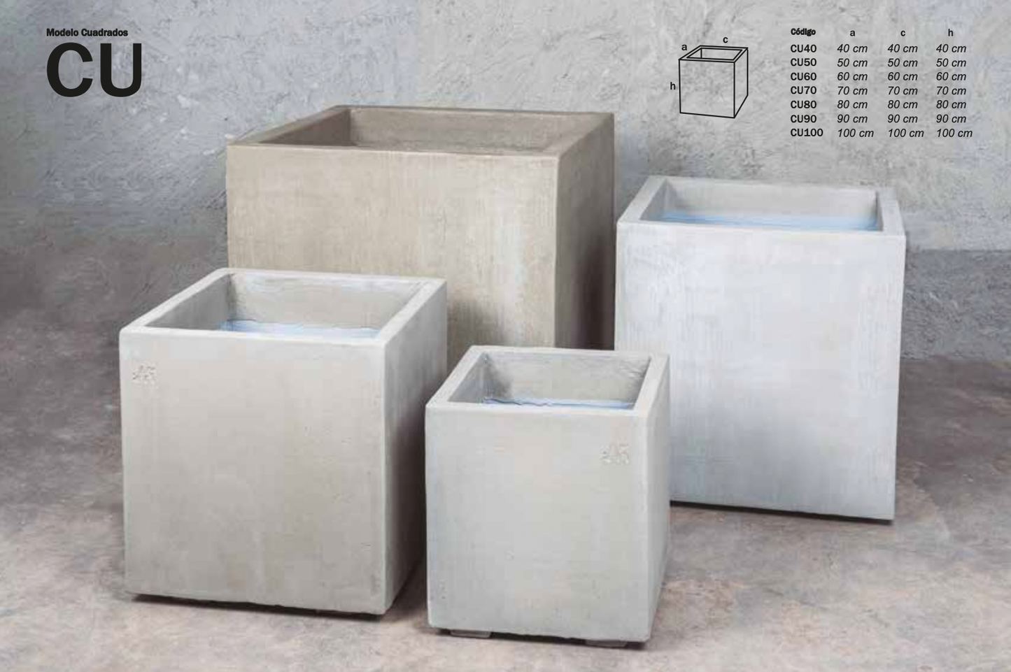 Macetero Cubo